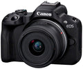 CANON EOS R50 BLACK + OBJETIVO CANON RF-S 18-45MM IS STM / CÁMARA MIRRORLESS