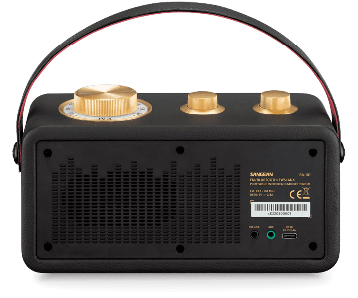 SANGEAN RA-101 BLACK GOLD / ALTAVOZ PORTÁTIL - detalle
