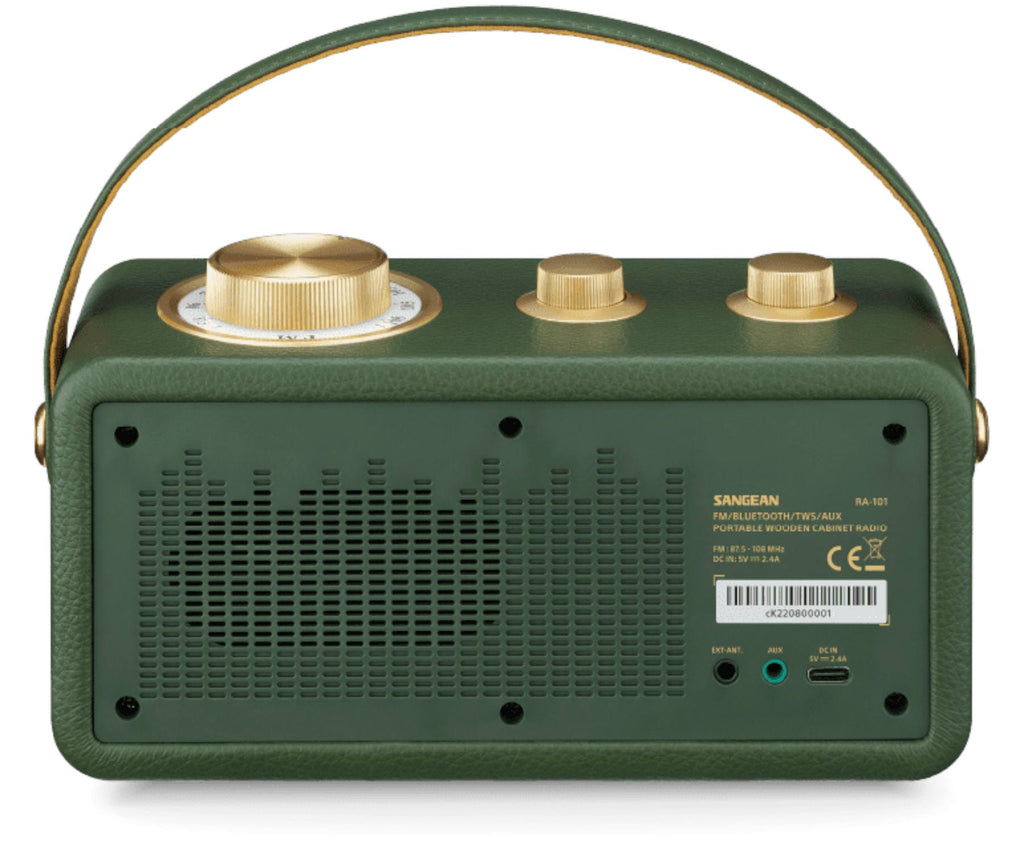 SANGEAN RA-101 FOREST GOLD / ALTAVOZ PORTÁTIL - detalle