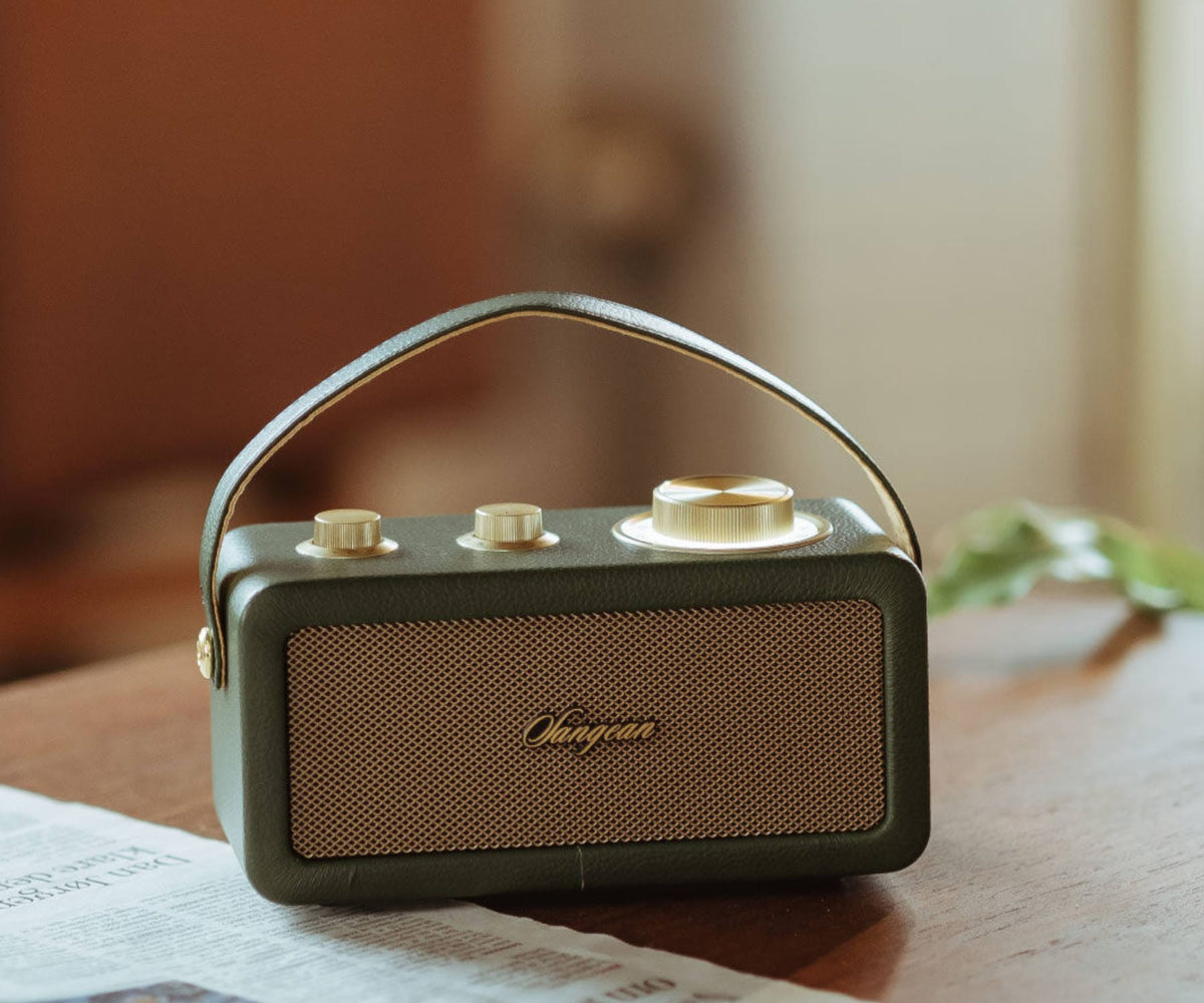 SANGEAN RA-101 FOREST GOLD / ALTAVOZ PORTÁTIL - detalle