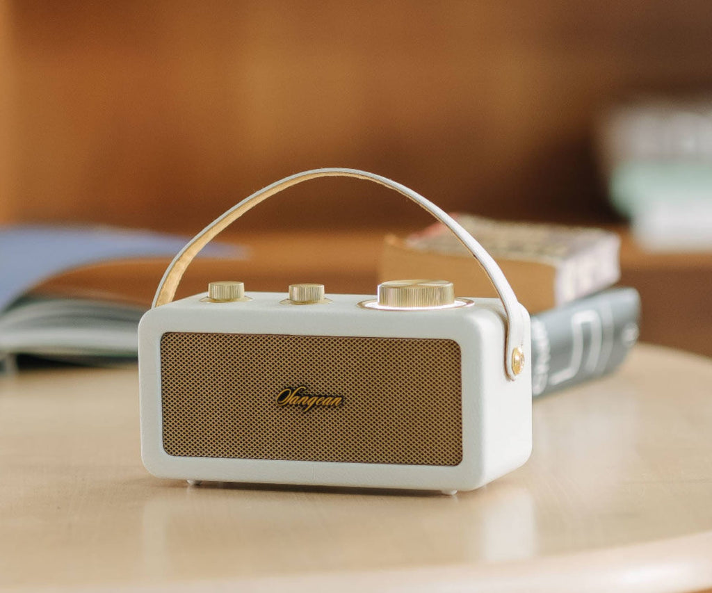 SANGEAN RA-101 IVORY GOLD / ALTAVOZ PORTÁTIL - detalle