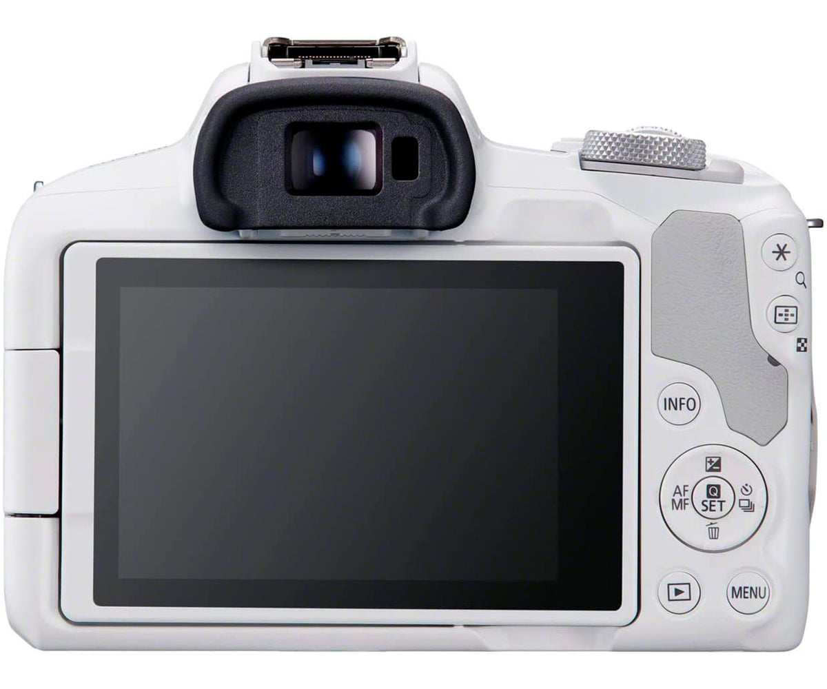 CANON EOS R50 WHITE + OBJETIVO CANON RF-S 18-45MM IS STM / CÁMARA MIRRORLESS - detalle
