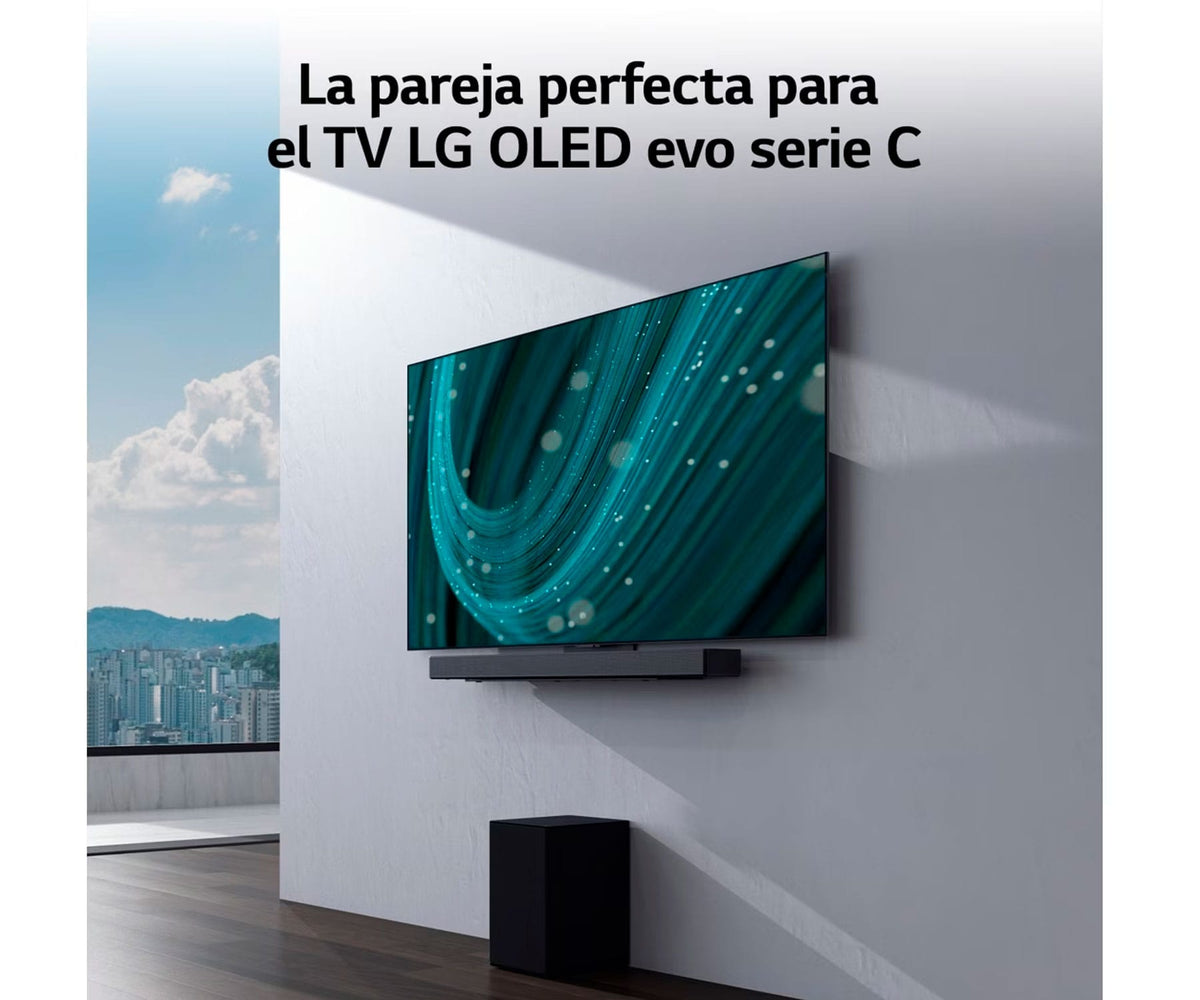 LG SC9S BLACK / BARRA DE SONIDO CON SUBWOOFER INALÁMBRICO 400W 3.1.3CH - detalle