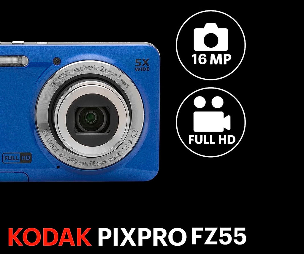 KODAK PIXPRO FZ55 BLUE / CÁMARA COMPACTA - detalle