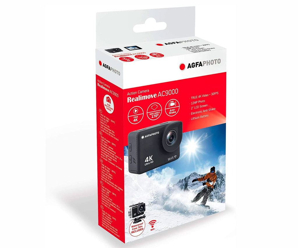 AGFAPHOTO REALIMOVE AC9000 BLACK / CÁMARA DEPORTIVA - detalle