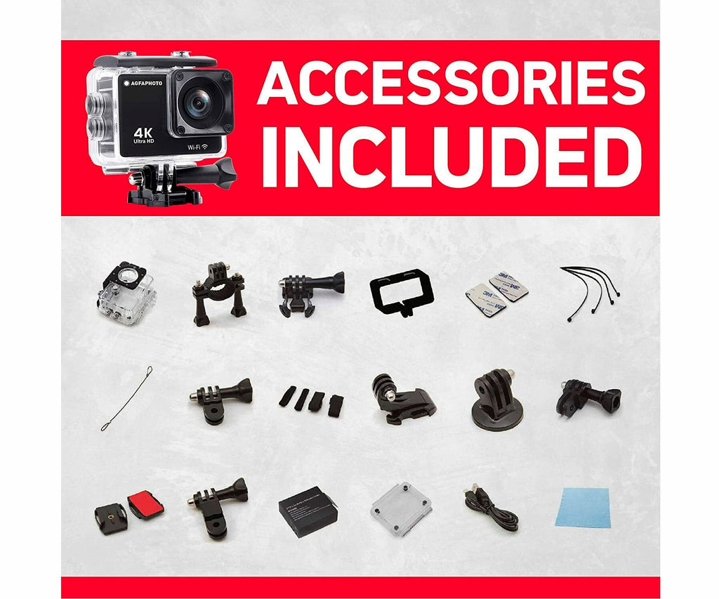 AGFAPHOTO REALIMOVE AC9000 BLACK / CÁMARA DEPORTIVA - detalle