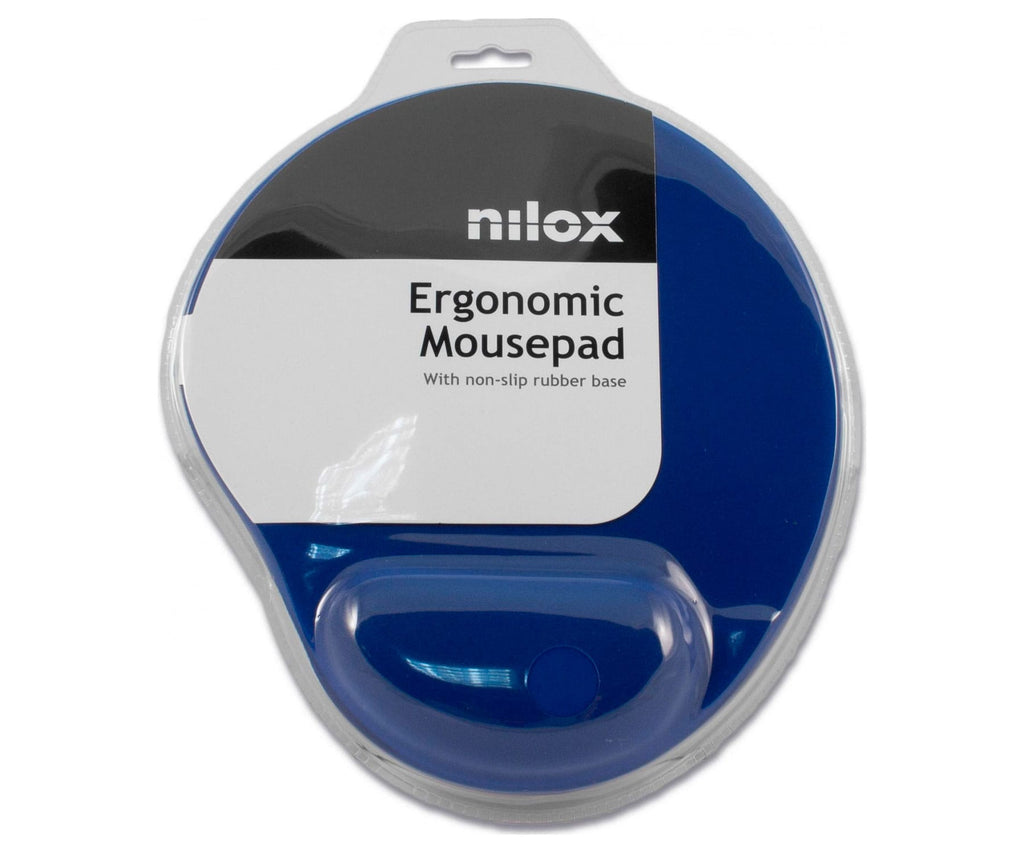 NILOX MOUSE PAD BLUE / ALFOMBRILLA DE RATÓN ERGONÓMICA - detalle