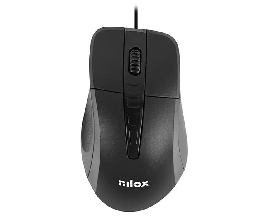 NILOX MOUSB1001 BLACK / RATÓN CON CABLE