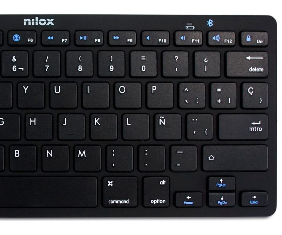 NILOX NXKB01B BLACK / TECLADO INALÁMBRICO BLUETOOTH - detalle