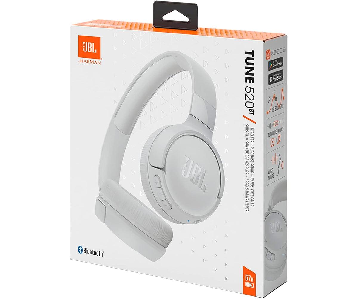 JBL TUNE 520BT WHITE / AURICULARES ONEAR INALÁMBRICOS - detalle