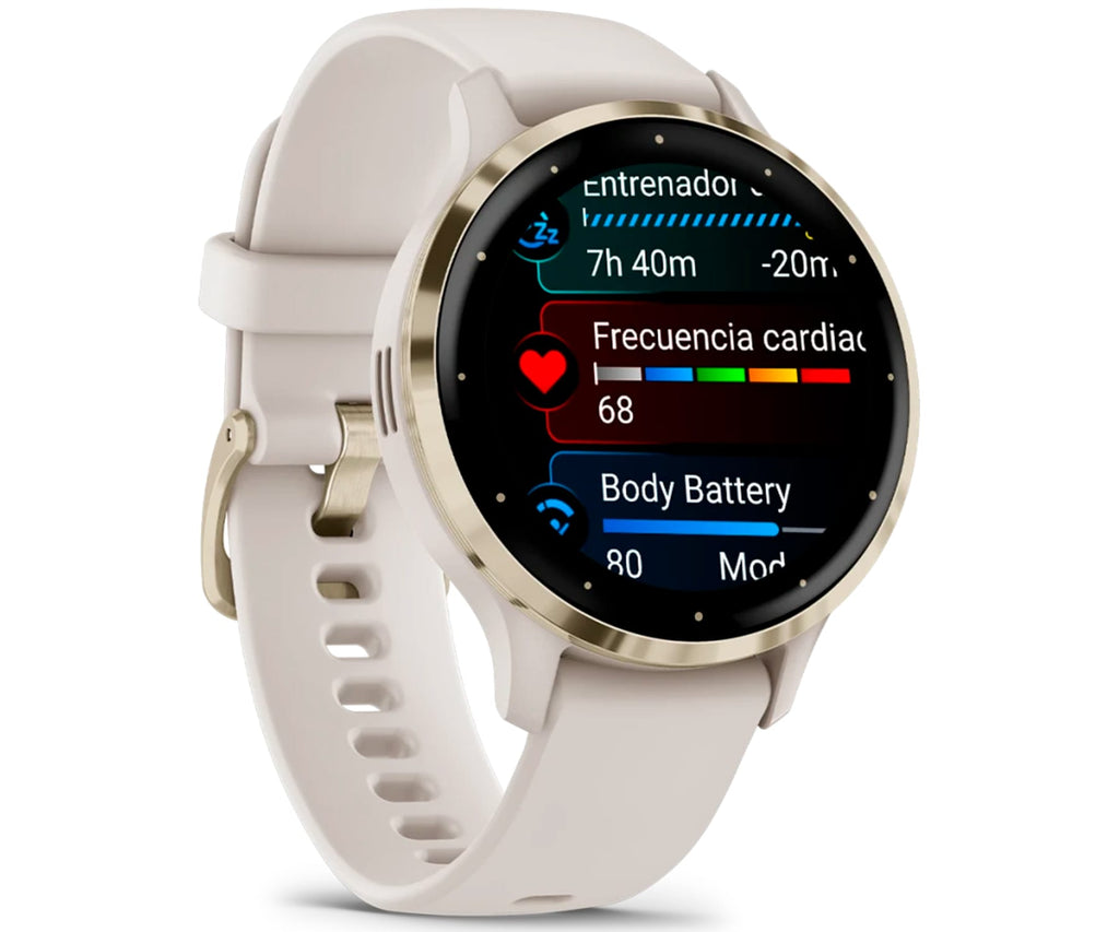 GARMIN VENU 3S IVORY + SOFT GOLD / SMARTWATCH 41MM - detalle