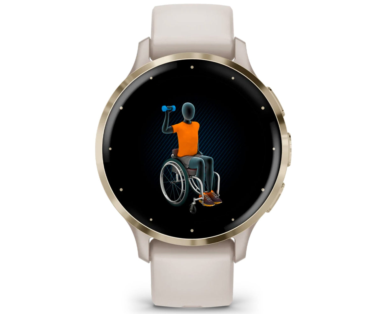 GARMIN VENU 3S IVORY + SOFT GOLD / SMARTWATCH 41MM - detalle