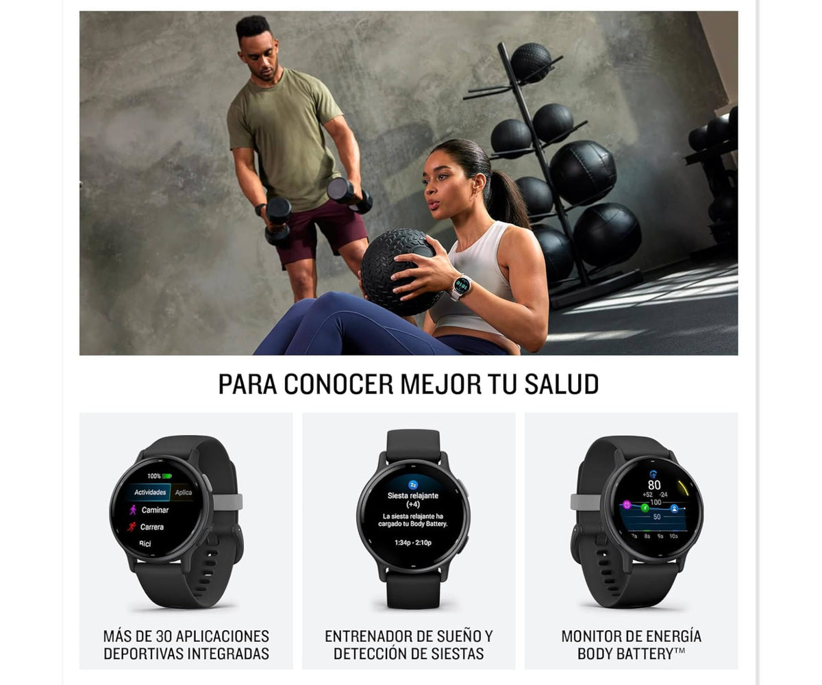 GARMIN VÍVOACTIVE 5 BLUE / SMARTWATCH 42MM - detalle
