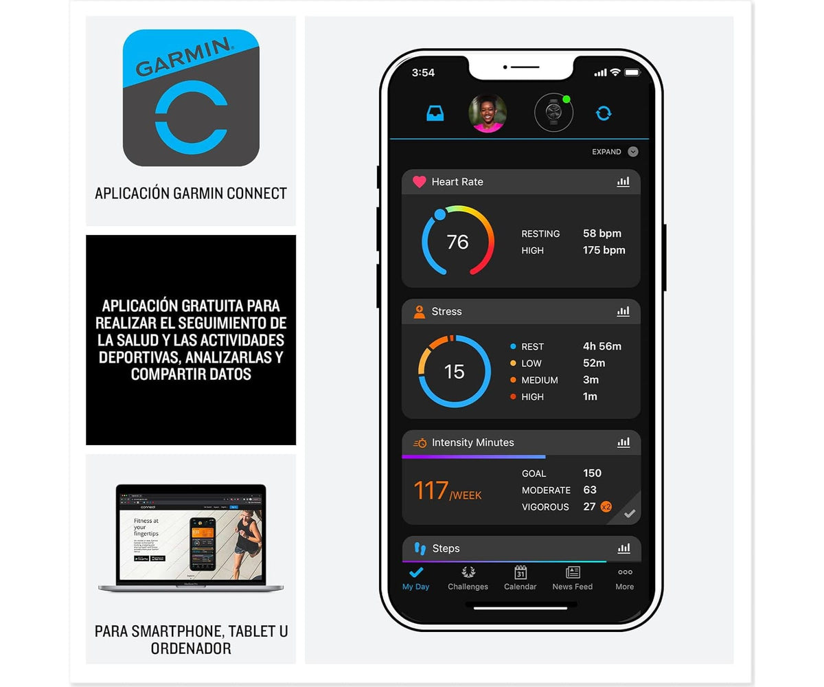 GARMIN VÍVOACTIVE 5 BLUE / SMARTWATCH 42MM - detalle