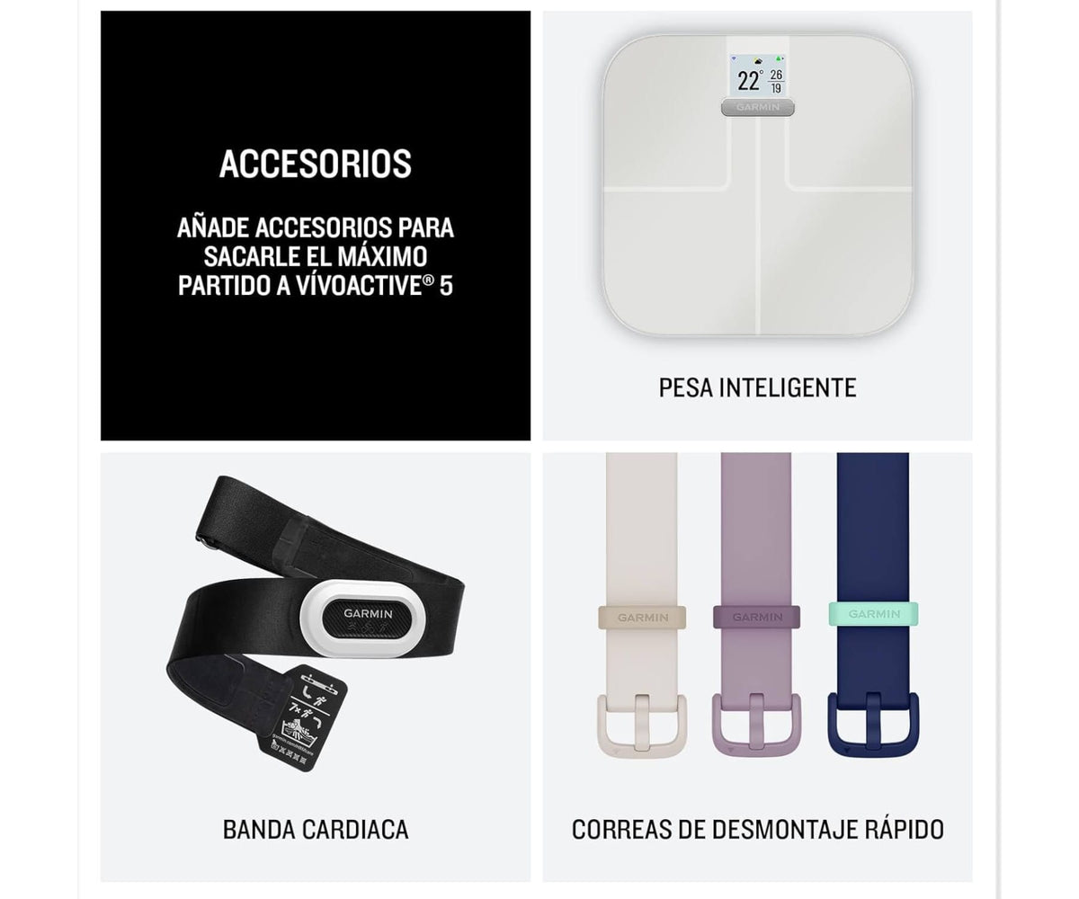 GARMIN VÍVOACTIVE 5 BLUE / SMARTWATCH 42MM - detalle