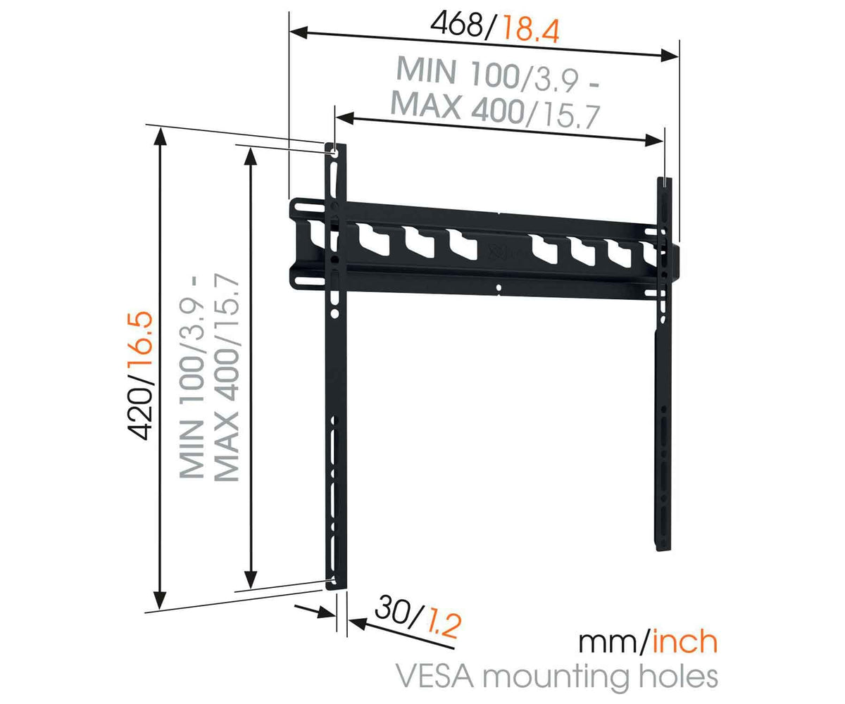 VOGEL'S MA3000-C1 NEGRO / SOPORTE DE PARED PARA TV DE 32" A 65" - detalle