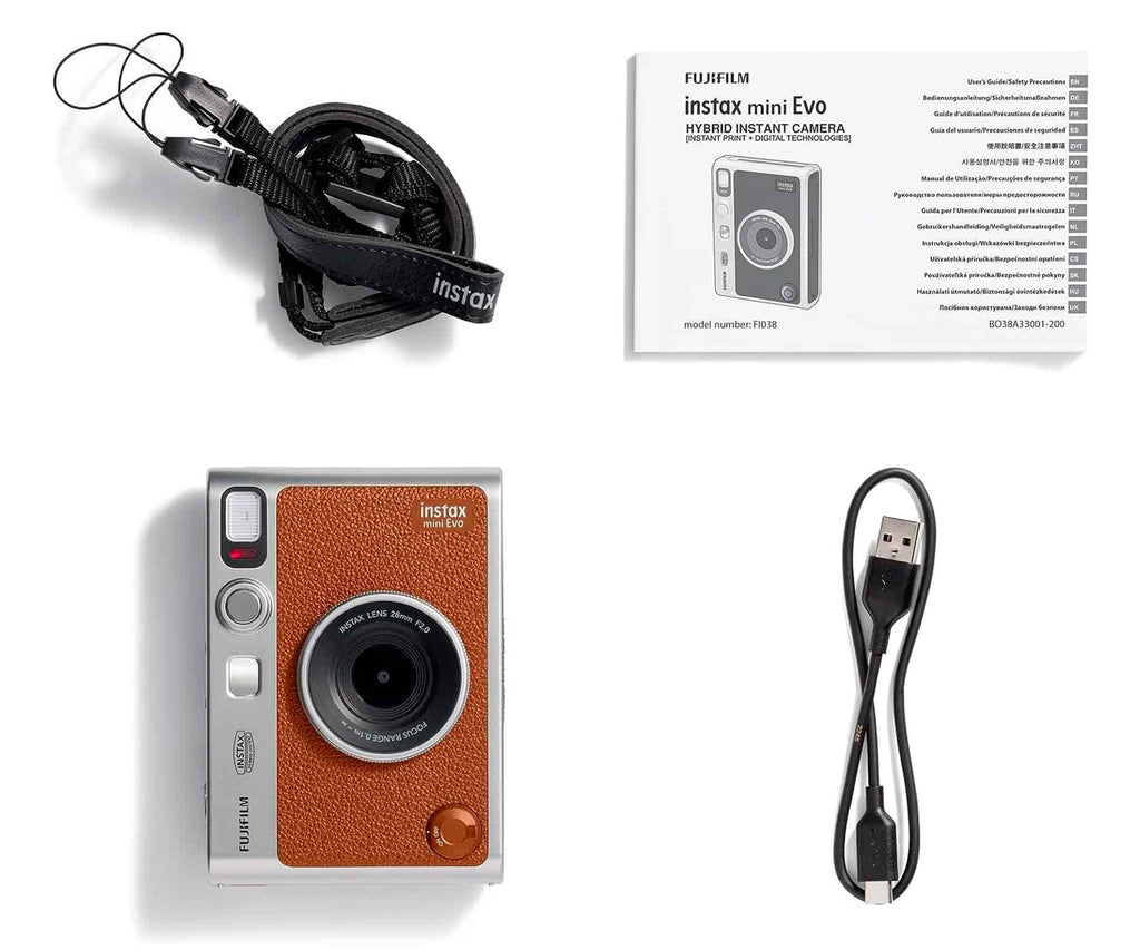 FUJIFILM INSTAX MINI EVO BROWN / CÁMARA INSTANTÁNEA - detalle