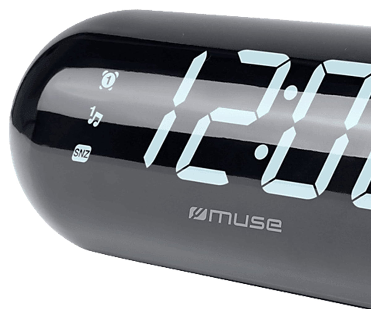 MUSE M-19 GL NEGRO / RADIO DESPERTADOR - detalle