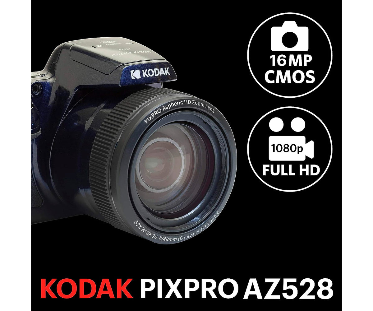 KODAK PIXPRO AZ528 MIDNIGHT BLUE / CÁMARA BRIDGE - detalle