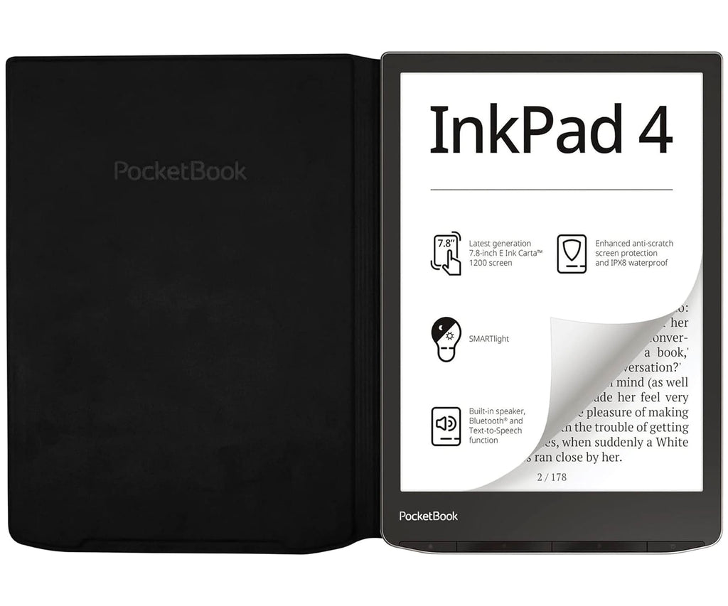 POCKETBOOK FLIP COVER REGULAR BLACK / POCKETBOOK INKPAD 4, INKPAD COLOR 2 Y 3 - detalle