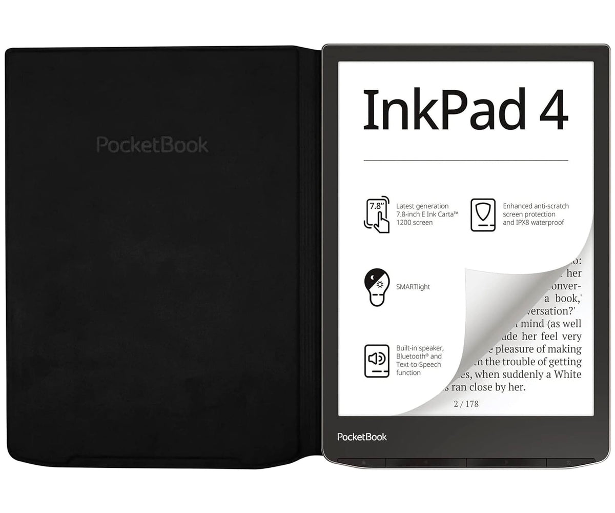 POCKETBOOK FLIP COVER REGULAR BLACK / POCKETBOOK INKPAD 4, INKPAD COLOR 2 Y 3 - detalle