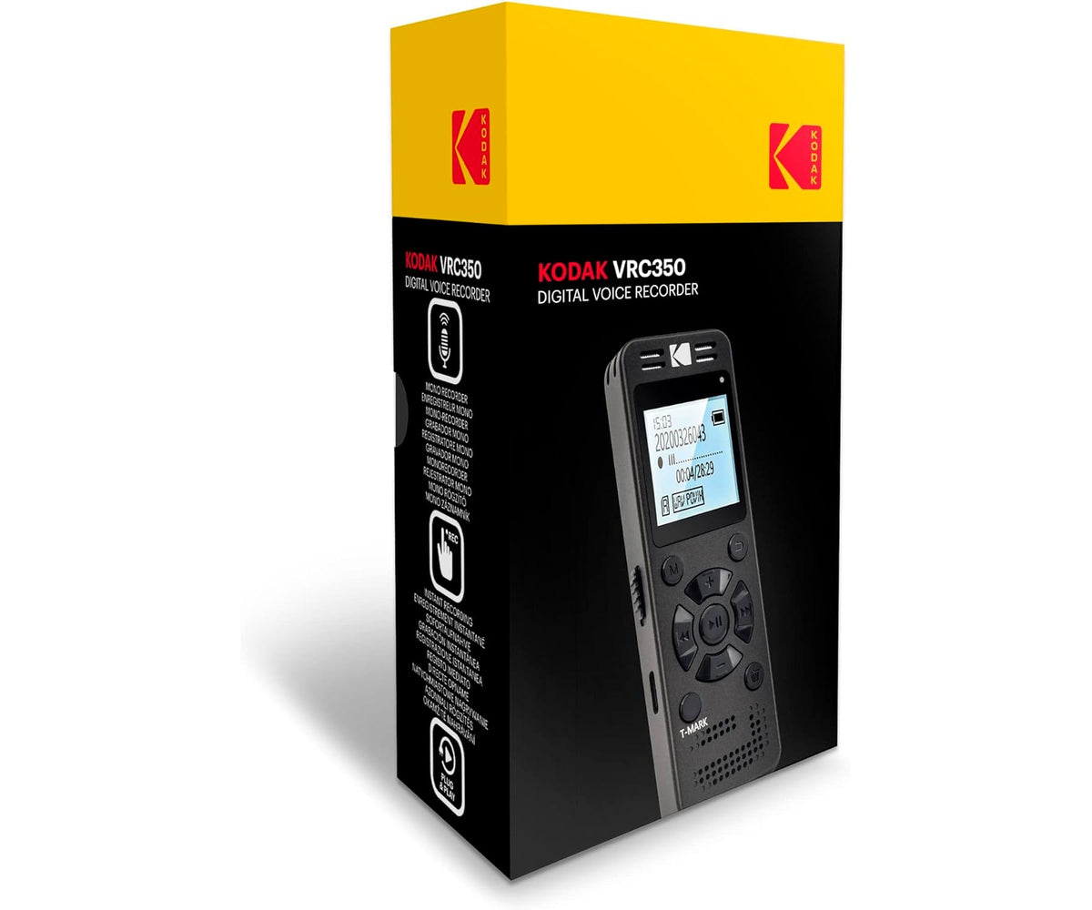 KODAK VRC350 BLACK / GRABADORA DE VOZ DIGITAL 8GB - detalle