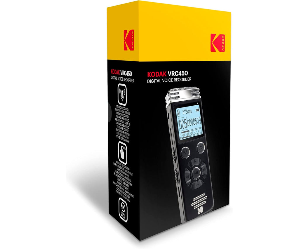 KODAK VRC450 BLACK / GRABADORA DE VOZ DIGITAL 8GB - detalle