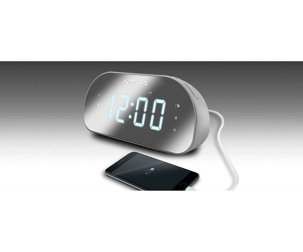 MUSE M-170 CMR WHITE / RADIO DESPERTADOR - detalle