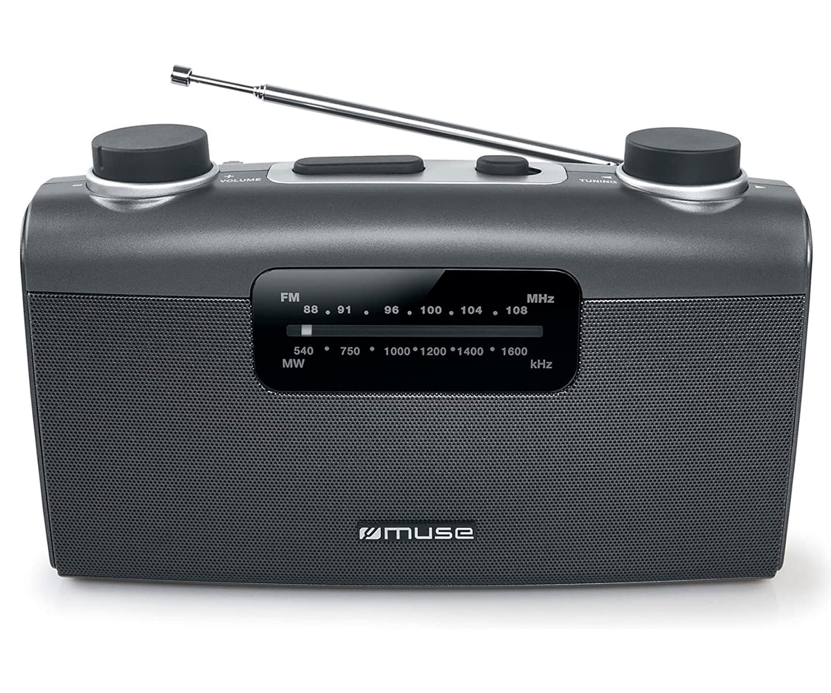 MUSE M-058 R GRIS / RADIO PORTÁTIL - detalle