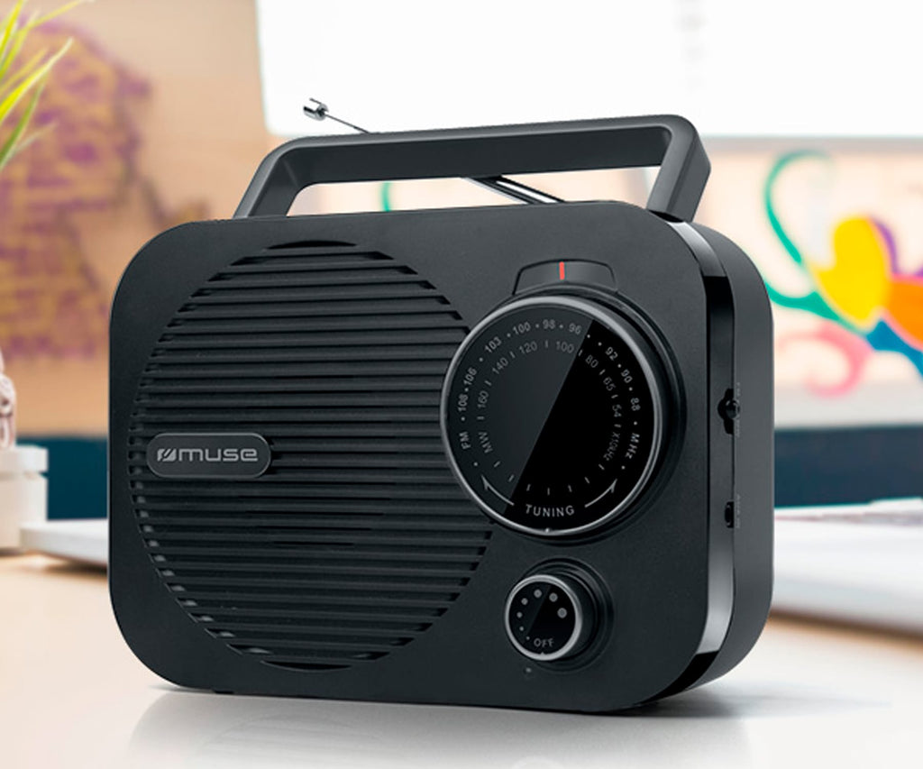 MUSE M-050 R BLACK / RADIO PORTÁTIL - detalle