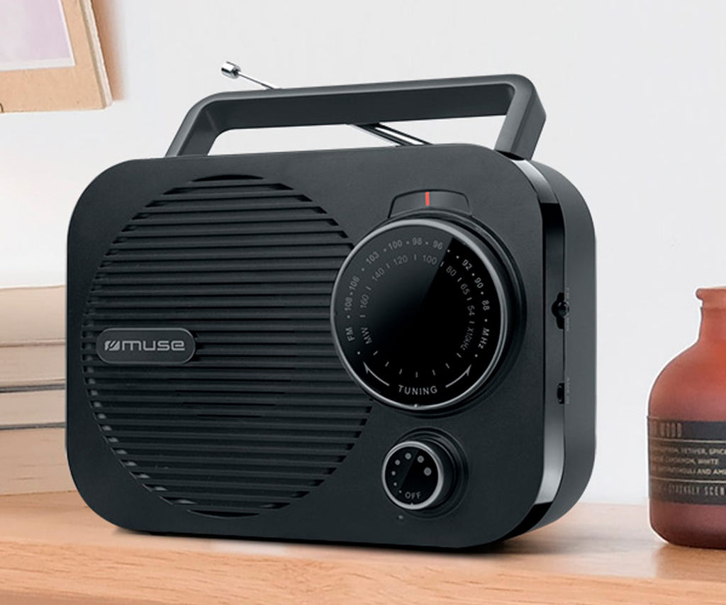 MUSE M-050 R BLACK / RADIO PORTÁTIL - detalle