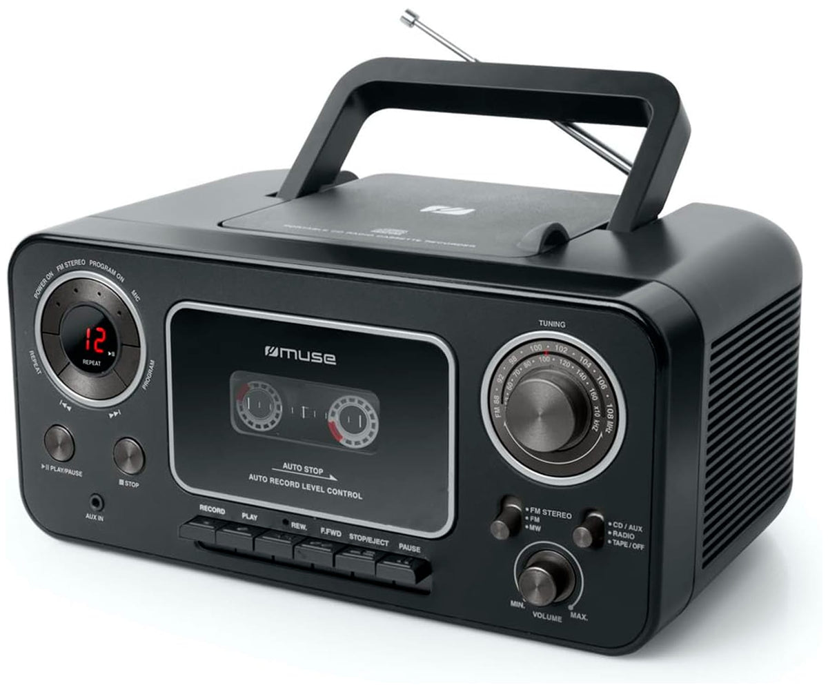 MUSE M-182 RDC BLACK / RADIO CD Y K7 PORTÁTIL