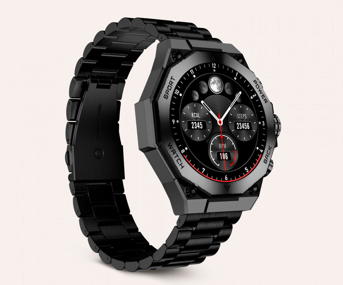 KSIX TITANIUM BLACK / SMARTWATCH 1.43" - detalle