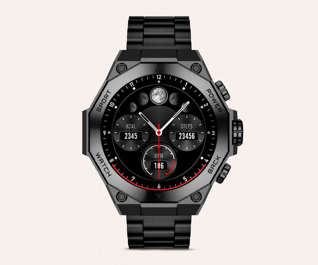 KSIX TITANIUM BLACK / SMARTWATCH 1.43" - detalle