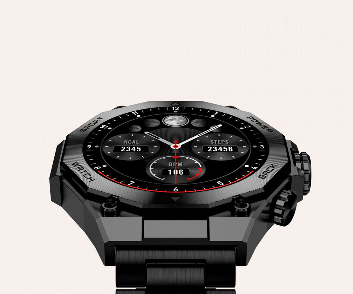 KSIX TITANIUM BLACK / SMARTWATCH 1.43" - detalle