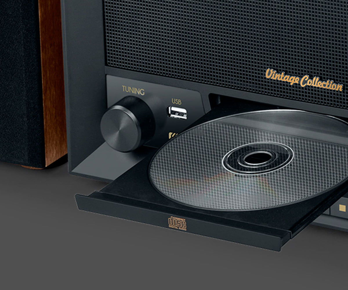 MUSE MT-120 MB WOOD / TOCADISCOS CON ALTAVOCES - detalle