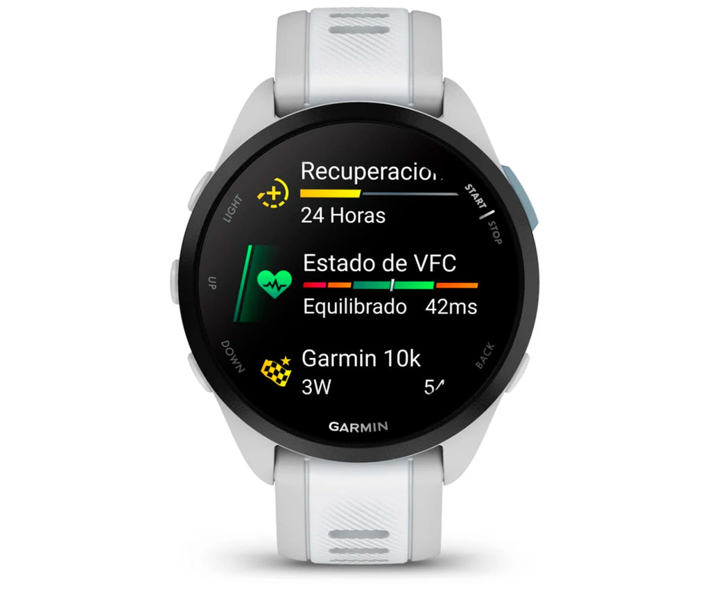 GARMIN FORERUNNER 165 GPS WHITE / SMARTWATCH 43MM - detalle