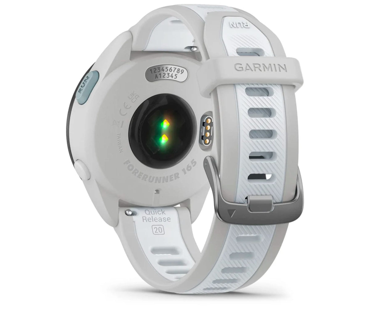 GARMIN FORERUNNER 165 GPS WHITE / SMARTWATCH 43MM - detalle
