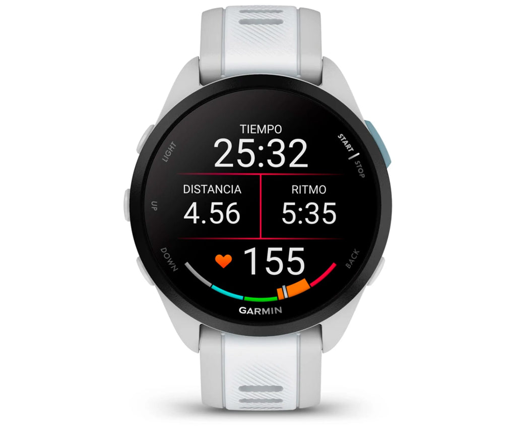 GARMIN FORERUNNER 165 GPS WHITE / SMARTWATCH 43MM - detalle