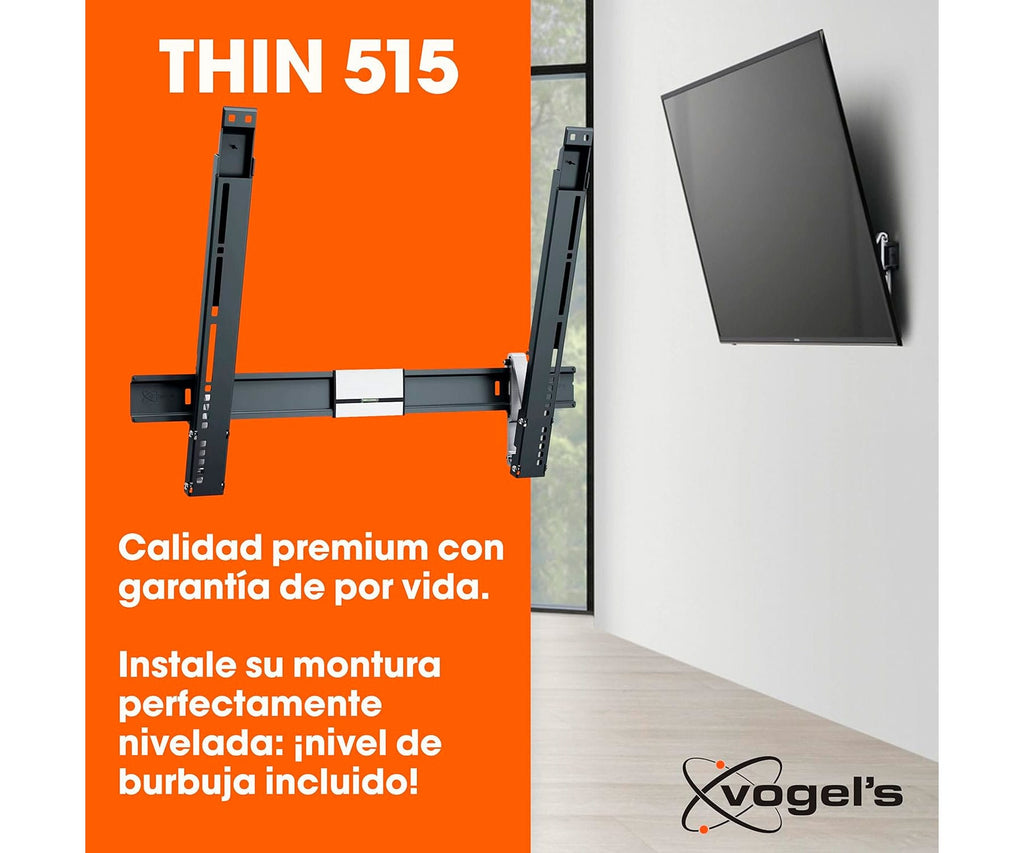 VOGEL'S THIN 515 EXTRATHIN BLACK / SOPORTE DE PARED PARA TV DE 40" A 65" / INCLINABLE - detalle