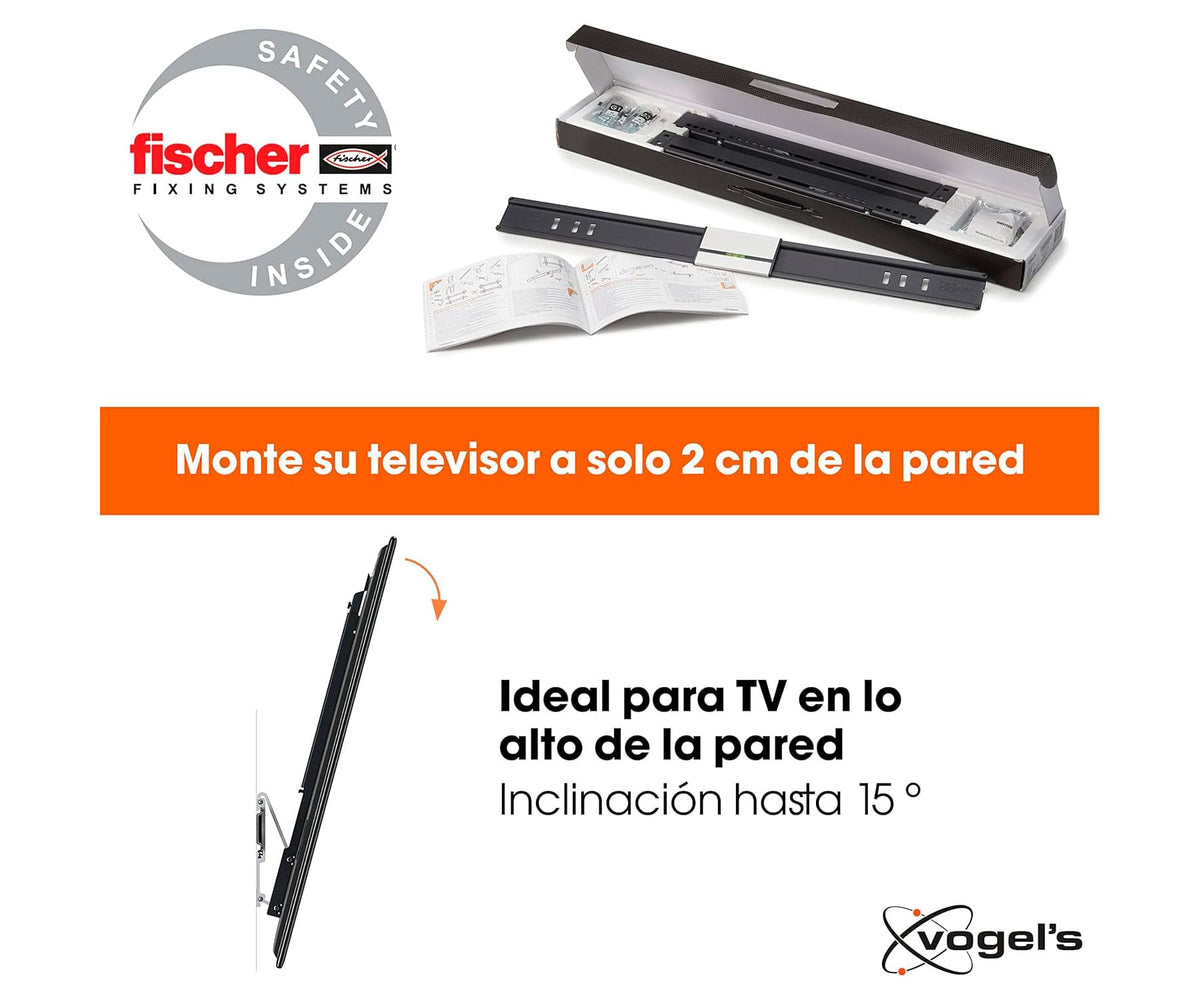 VOGEL'S THIN 515 EXTRATHIN BLACK / SOPORTE DE PARED PARA TV DE 40" A 65" / INCLINABLE - detalle