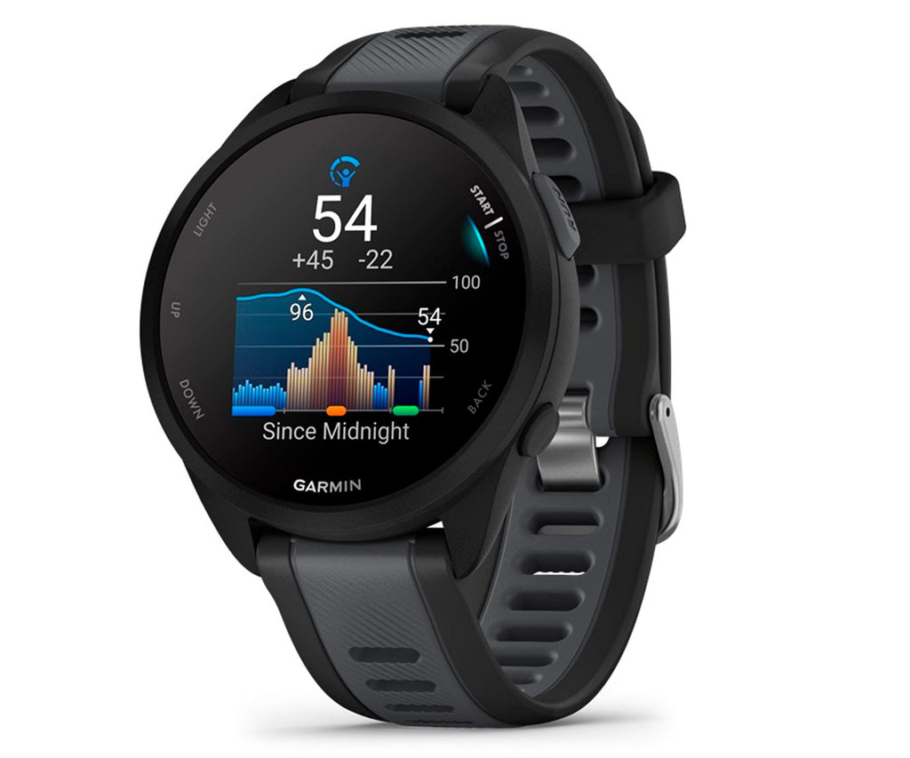GARMIN FORERUNNER 165 GPS BLACK/SLATE / SMARTWATCH 43MM - detalle