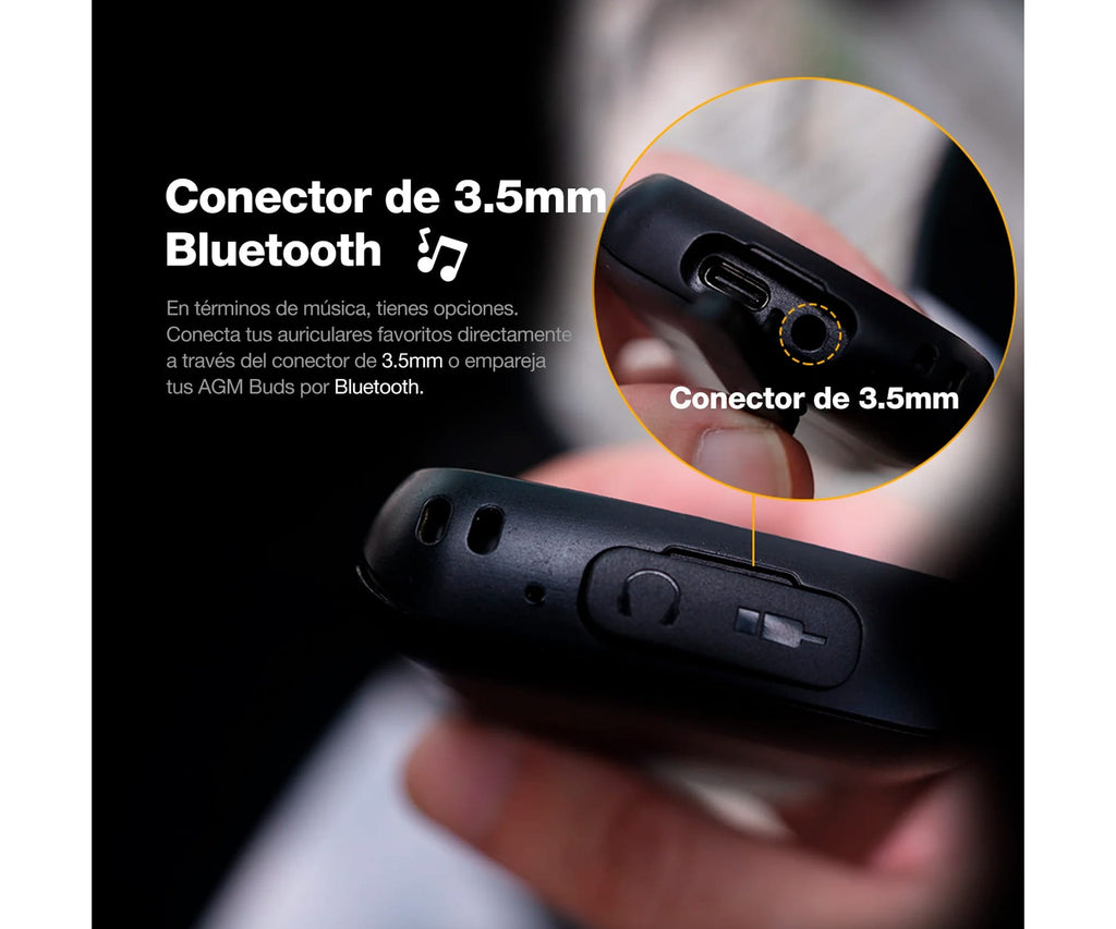 AGM M9 4G BLACK / RUGERIZADO / MÓVIL 2.4" - detalle