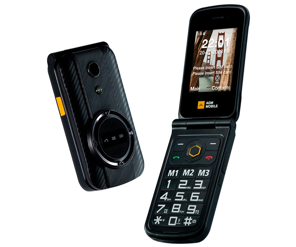 AGM M8 FLIP 4G BLACK / RUGERIZADO / MÓVIL 2.8"
