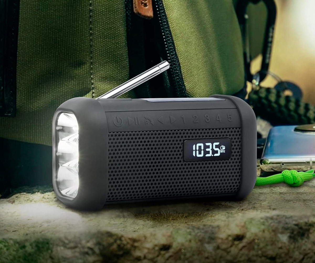 MUSE MH-08MB BLACK / RADIO PORTÁTIL SOLAR - detalle