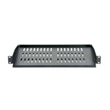 Bandeja frontal para armario rack 19" 1U de 250mm de profundidad, marca 2LAN, con estructura metálica resistente