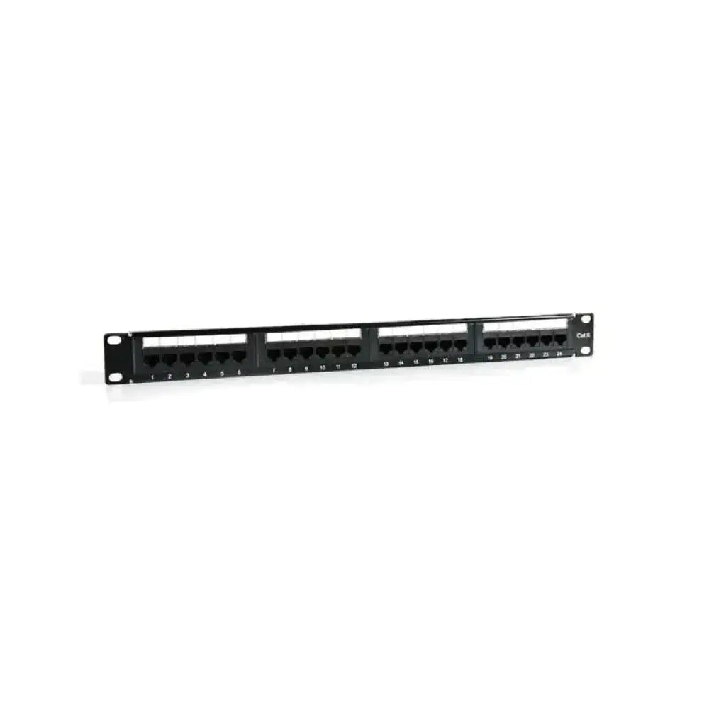 Panel de parcheo 2LAN de 19 pulgadas, con 24 puertos CAT6 UTP para armarios rack y accesorios de red.