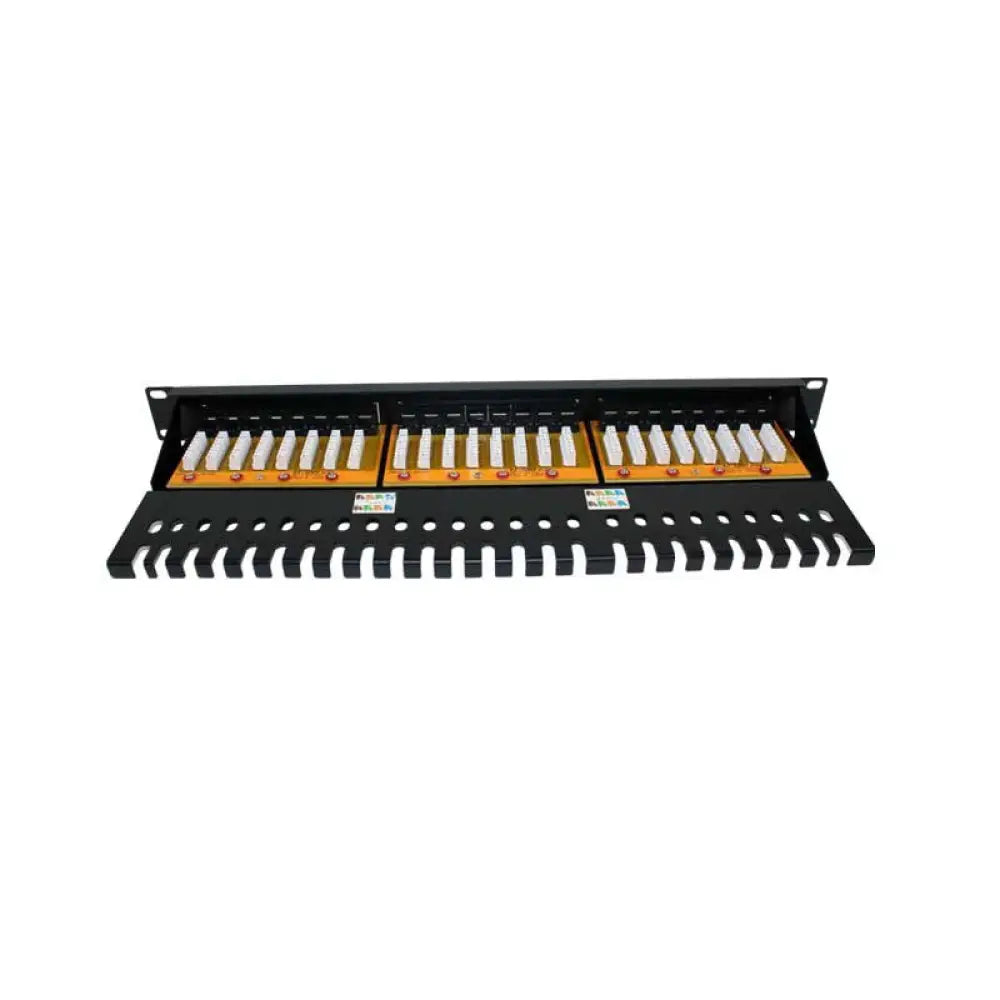 2LAN Patch Panel 19" CAT6A 24 Puertos UTP - detalle