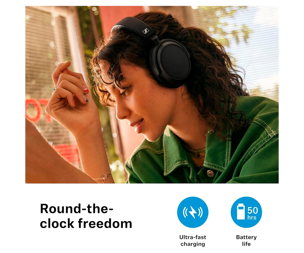 SENNHEISER ACCENTUM PLUS WIRELESS BLACK / AURICULARES OVEREAR INALÁMBRICOS - detalle