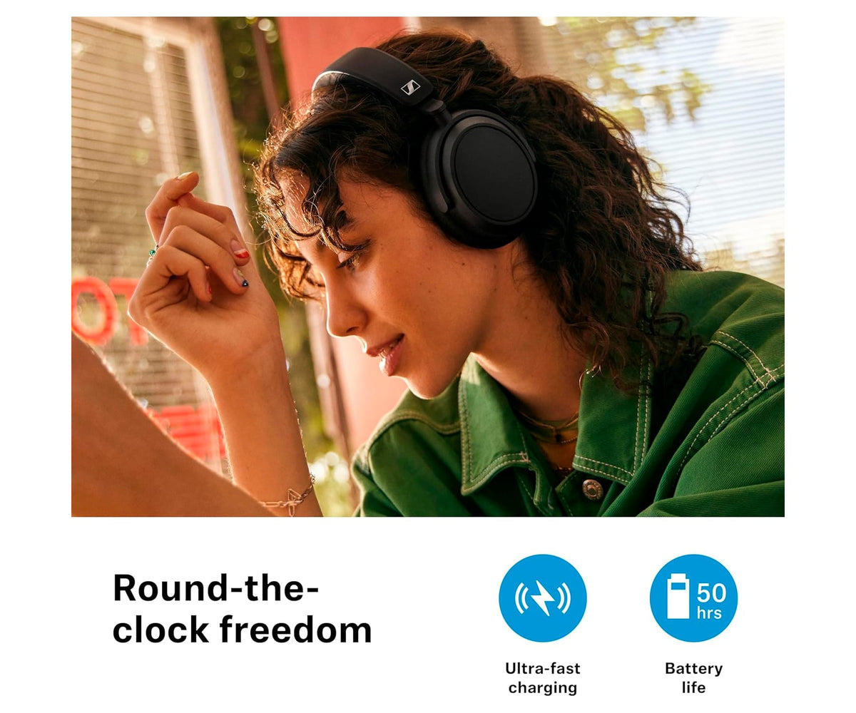 SENNHEISER ACCENTUM PLUS WIRELESS BLACK / AURICULARES OVEREAR INALÁMBRICOS - detalle